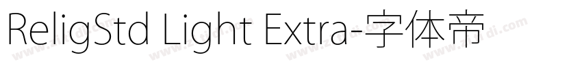 ReligStd Light Extra字体转换